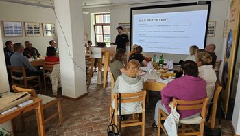 Teilnehmer beim Workshop Social Media