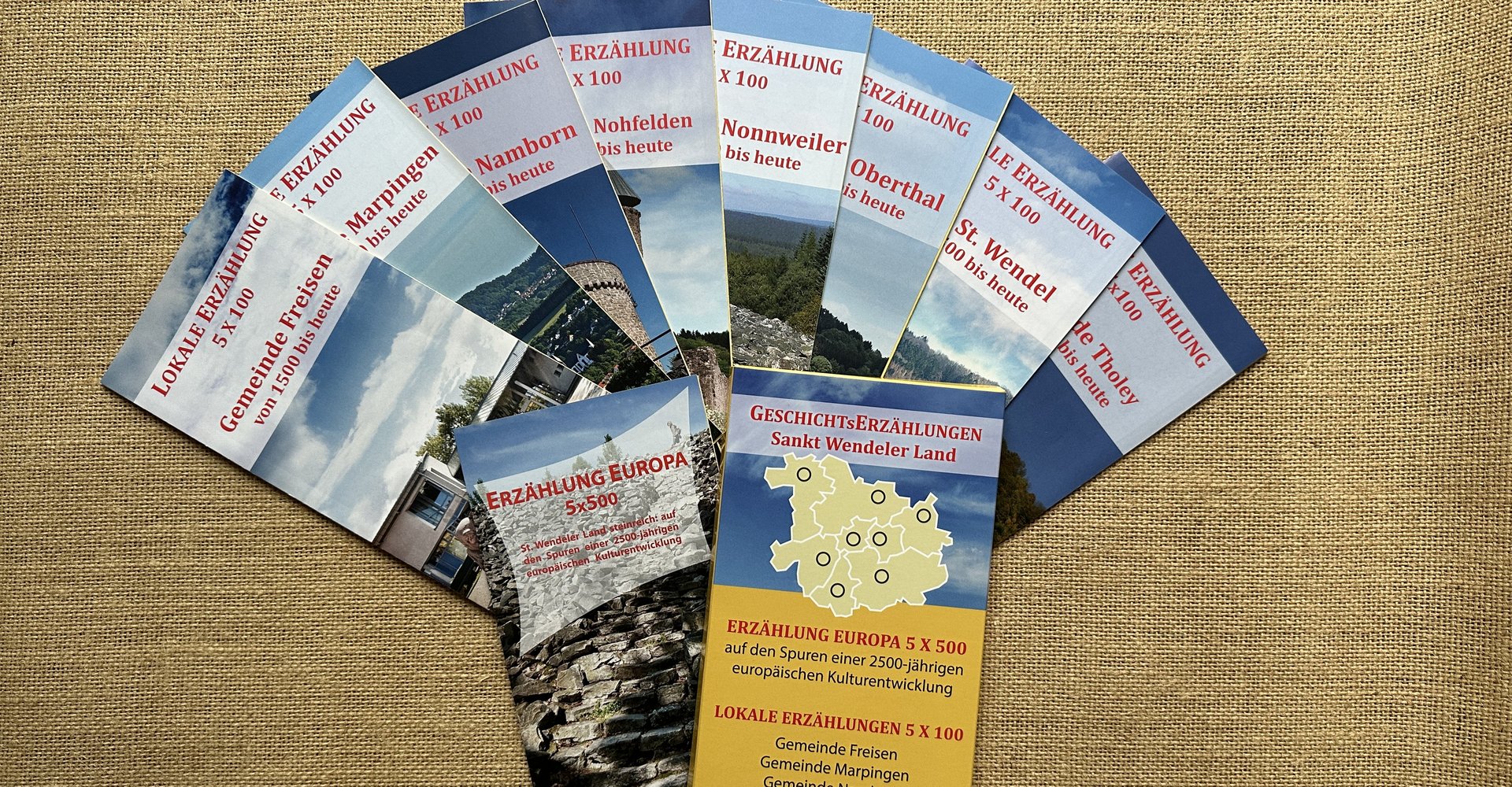 Broschüren Erzählung Europa